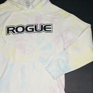 ROGUE Fitness Hoodie Sweater Mens Small Tie-Dye Long Sleeve Pullover Gym